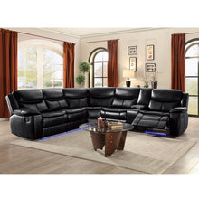 Load image into Gallery viewer, Mirabel 97&quot; Wide Faux Leather Symmetrical Reclining Sectional (Corner Wedge ONLY) SB1789
