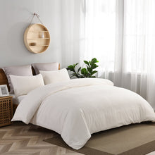 Load image into Gallery viewer, King Duvet Cover + 2 Pillowcase Ivory Miraflores 3 Piece Duvet Cover Set 1484AH
