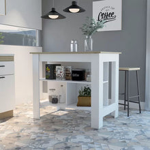 Load image into Gallery viewer, Amaretto/White Mirmande 40.5&#39;&#39; Wide Kitchen Island
