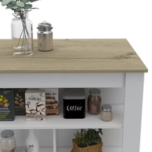 Load image into Gallery viewer, Amaretto/White Mirmande 40.5&#39;&#39; Wide Kitchen Island
