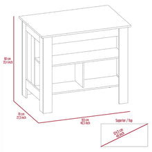 Load image into Gallery viewer, Amaretto/White Mirmande 40.5&#39;&#39; Wide Kitchen Island
