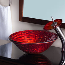 Load image into Gallery viewer, Misto Glass Circular Vessel Bathroom Sink 3056AH
