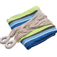 Load image into Gallery viewer, Green Stripe Mitre Double Camping Hammock with Stand CG10
