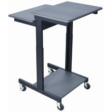 Load image into Gallery viewer, Mobile Adjustable Height Computer Workstation AV Cart 2915AH
