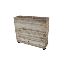 Load image into Gallery viewer, Porpora 40&quot; H x 36&quot; W x 12&quot; D Mobile Wood Planter Box Set
