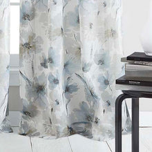 Load image into Gallery viewer, Modern Bloom Floral Semi-Sheer Grommet Single Curtain Panel (Set of 2) GL1062
