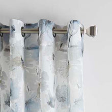 Load image into Gallery viewer, Modern Bloom Floral Semi-Sheer Grommet Single Curtain Panel (Set of 2) GL1062
