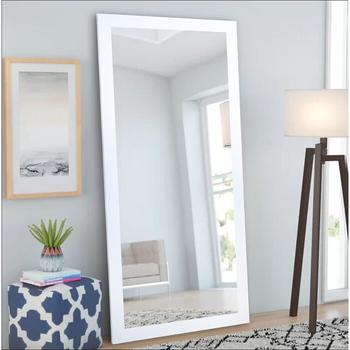 Modern Full Length Mirror White #2114HW