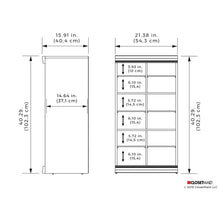 Load image into Gallery viewer, Modular Storage 21.38&quot; W Shelving Closet System 4722RR
