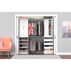 Modular Storage 21.38" W Shoe Shelf Unit with 4 Shelves