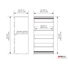 Load image into Gallery viewer, Modular Storage 21.38&quot; W Stackable Unit MRM1395
