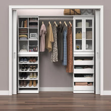 Load image into Gallery viewer, White Modular Storage 21.38&quot; W Shelving Unit with 3 Shelves
