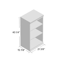 Load image into Gallery viewer, White Modular Storage 21.38&quot; W Shelving Unit with 3 Shelves
