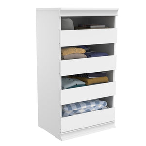 White Modular Storage 21.38" W Stackable Unit, 5685RR
