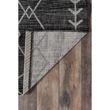 Load image into Gallery viewer, Momeni Villa Monaco Power Loom Charcoal Indoor/Outdoor Rug 2 x 10
