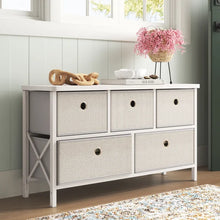 Load image into Gallery viewer, Gray Monaco 5 Drawer Storage Chest
