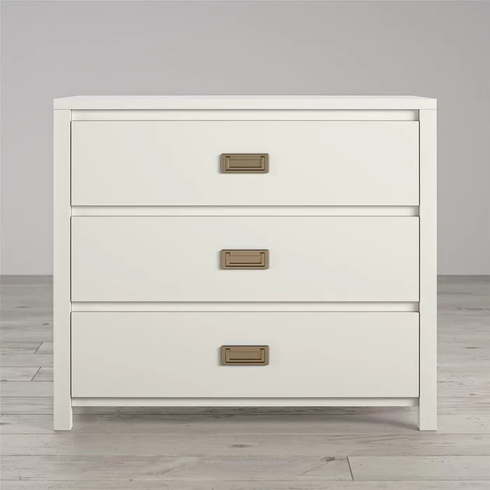 White Monarch Hill Haven 3 Drawer Dresser