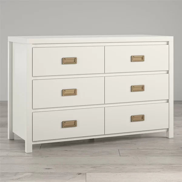 White Monarch Hill Haven 6 Drawer Double Dresser