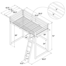 Load image into Gallery viewer, Monarch Hill Haven Platform Twin Loft Bed MRM967
