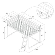 Load image into Gallery viewer, Monarch Hill Haven Twin Low Loft Bed #AD356
