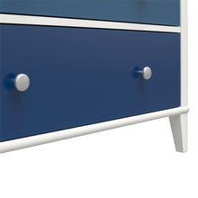 Load image into Gallery viewer, White/Blue Monarch Hill Poppy 3 Drawer Dresser MRM2359
