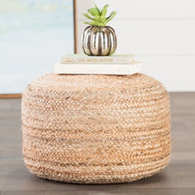 Load image into Gallery viewer, Monestime 18" Wide Round Pouf Ottoman 1008CDR
