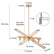 Load image into Gallery viewer, Monier 5 - Light Unique Geometric Chandelier
