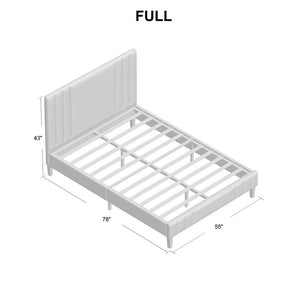 Moniz Upholstered Low Profile Platform Bed (Full) #AD150