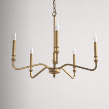 Load image into Gallery viewer, Gold Montreuil 5 - Light Dimmable Classic / Traditional Chandelier
