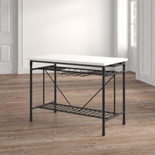 Load image into Gallery viewer, Moran 55&#39;&#39; Wide Rolling Kitchen Island with Marble Top
