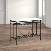 Load image into Gallery viewer, Moran 55&#39;&#39; Wide Rolling Kitchen Island with Marble Top
