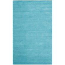 Load image into Gallery viewer, Moreau Handmade Tufted Wool Area Rug in Turquoise, Rectangle 10&#39; x 14&#39;
