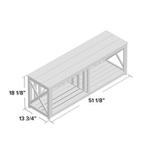 Load image into Gallery viewer, Natural Morgane Solid Wood Cubby Storage Bench

