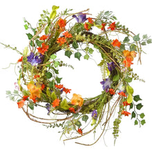 Load image into Gallery viewer, Morning Glory 22&quot; Polyester Wreath
