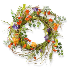 Load image into Gallery viewer, Morning Glory 22&quot; Polyester Wreath

