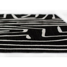 Load image into Gallery viewer, Moro Power Loom Performance Black/Ivory Rug, Rectangle 7&#39;10&quot; x 9&#39;10&quot;
