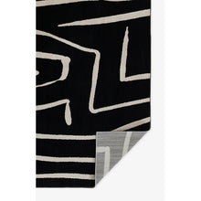 Load image into Gallery viewer, Moro Power Loom Performance Black/Ivory Rug, Rectangle 7&#39;10&quot; x 9&#39;10&quot;
