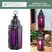 Load image into Gallery viewer, Moroccan Iron Tabletop Lantern
