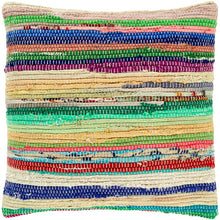 Load image into Gallery viewer, 22&quot; H x 22&quot; W Multicolor Morpeth Cotton Throw Pillow GL1341
