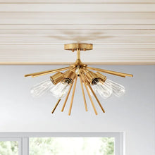 Load image into Gallery viewer, Morrison 6 - Light 24&#39;&#39; Sputnik Sphere Semi Flush Mount
