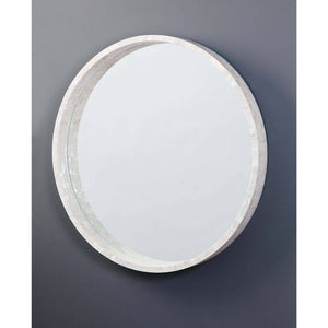 30" H x 30" W Mother of Pearl Mirror Modern & Contemporary Beveled Accent Mirror 2109AH
