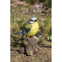Load image into Gallery viewer, Motion Activated Singing Bird Tit on Stump
