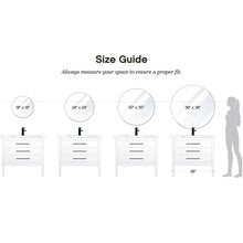 Load image into Gallery viewer, Motion Sensor Modern &amp; Contemporary Frameless Lighted Bathroom / Vanity Mirror 30 x 30
