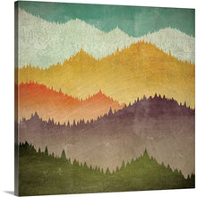 Load image into Gallery viewer, 24&quot; H x 24&quot; W x 1.5&quot; D Mountain View by Ryan Fowler - Graphic Art AH3508
