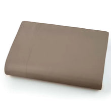 Load image into Gallery viewer, Dark Taupe Mozingo Microfiber Flat Sheet 132&quot; x 110&quot;
