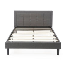 Load image into Gallery viewer, Queen Gray Mueller Tufted Upholstered Platform Bed (SB1544)
