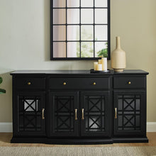 Load image into Gallery viewer, Black Muli 60&quot; Wide 3 Drawer Sideboard #2279HW
