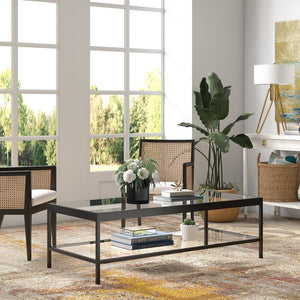Mulligan Coffee Table with Storage, 17" H x 54" L x 24" W