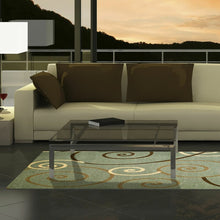 Load image into Gallery viewer, Munsey Abstract Flatweave Green/Gold Area Rug 6148RR
