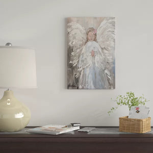 12" H x 8" W x 0.75" D My Angel by Debi Coules - Graphic Art on Canvas